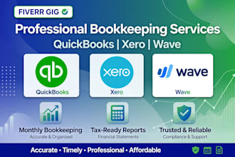 be your expert virtual bookkeeper for quickbooks and xero