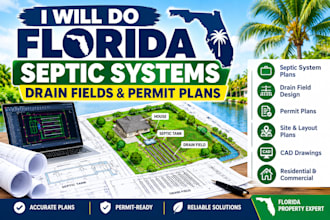 do florida septic systems, drain fields and permit plans
