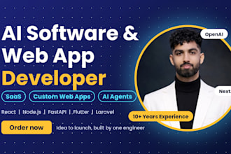 build ai software, custom web apps and saas mvps