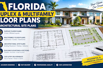 design florida duplex plans, multifamily floor plans and architectural site plan