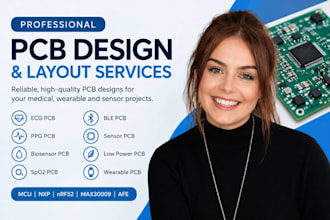 design ecg, ppg, biosensor, wearable and medical pcb