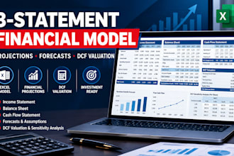 build a 3 statement financial model financial projections and dcf valuation
