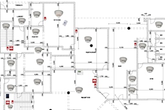 design fire alarm and cctv shop drawings