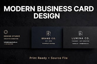 design professional business card for your company