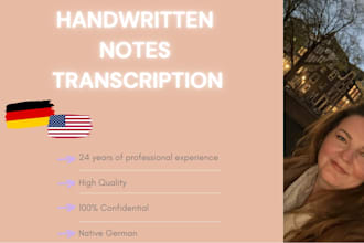 transcribe your handwritten text