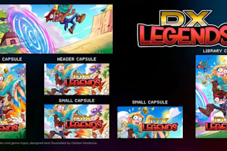 do steam capsule art and game banner design
