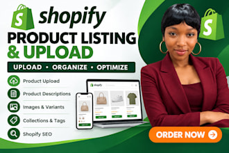 do shopify product listing shopify product upload shopify seo shopify expert