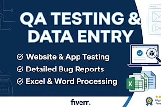 do website and mobile app testing as a QA tester