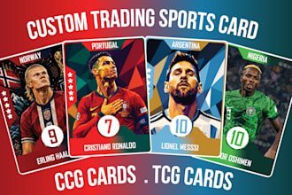 design custom sport trading cards, tcg card templates sport card ccg card