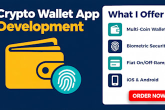 build crypto wallet app, fintech app, banking payment app, crypto app nft art