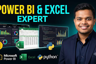 create interactive power bi dashboards , python visual