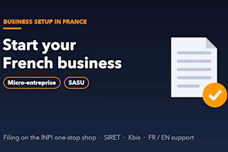 help you set up your french micro entreprise or sasu