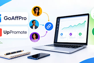 set up goaffpro and uppromote influencer affiliate tracking