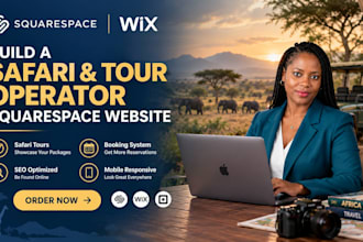build a safari and tour operator squarespace website