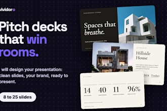 design a clean pitch deck