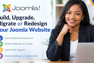build joomla website, upgrade, migrate joomla website for business