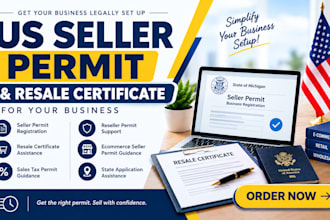 get your US seller permit, resale certificate for your business