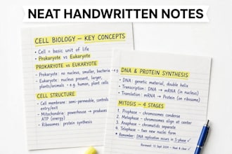 typed text to neat handwritten notes