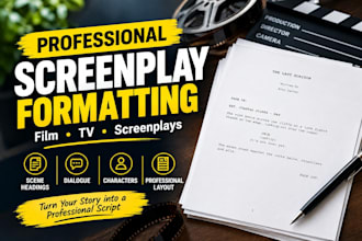edit and format your screenplay for film or television