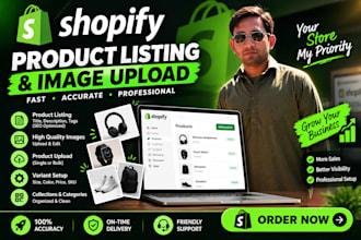 shopify product listing and image upload