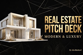 design modern real estate pitch deck