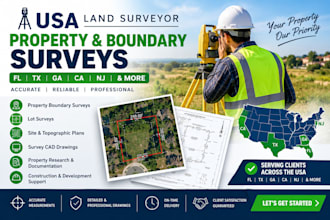 usa fl tx ga ca nj wg land surveyor property and boundary surveys