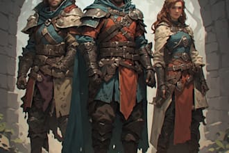 create professional dnd character artwork