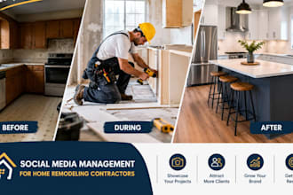 create and manage social media for home remodeling contractors