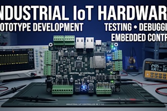 develop industrial iot prototype hardware with testing, and embedded control