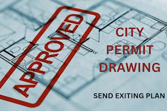 do stamped architectural permit drawing structural plan blueprint mep plan cad