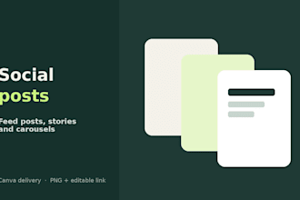 design social media posts and carousels in canva