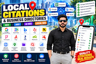 build local citations and business directories for GEO aeo and ai SEO