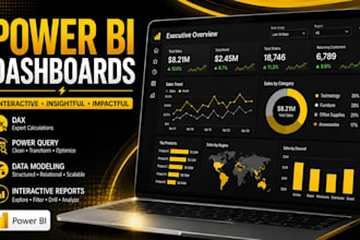 build interactive power bi dashboards with dax, power query and data modeling