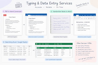 do typing and data entry services