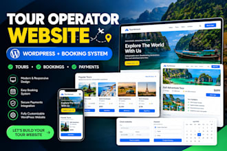 build a wordpress tour website with online booking