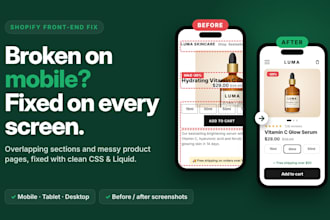 fix shopify mobile responsive and layout issues