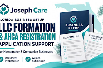 assist with florida llc formation and acha homemaker companion registration