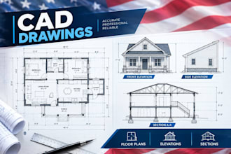 create accurate cad drawings and residential floor plans
