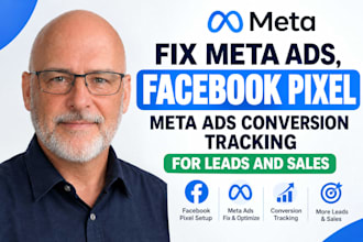 fix meta ads, facebook pixel meta, ads conversion tracking for leads and sales
