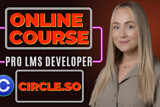 do circle so online course platform setup, website design and community launch
