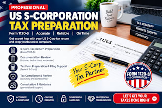prepare us s corp tax return form 1120s for your business