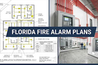 design florida fire protection , fire alarm shop plans for permit and compliance