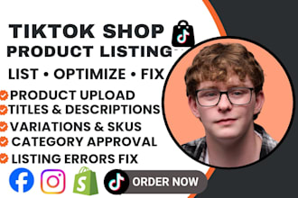 list product on tiktok shop, fix tiktok listing creation