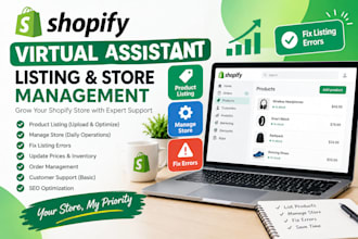 be your expert shopify store management