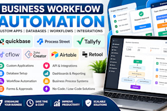 build quickbase process street tallyfy cflow zoho creator airtable retool