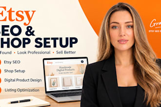 setup etsy shop, etsy digital product, etsy seo listing, print on demand