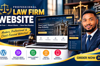 build a law firm website wordpress attorney lawyer legal services website online