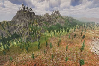create custom minecraft terrain and detailed environments