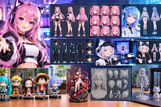 create 3d vtuber, vrchat avatars, anime characters and vrm models