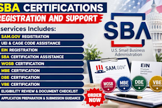 do wosb mbe dbe vbe certification sam gov and ein registration dibbs